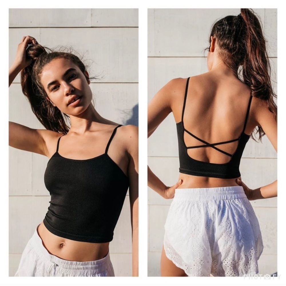 New Free People Strappy Back Tighten Up Tank